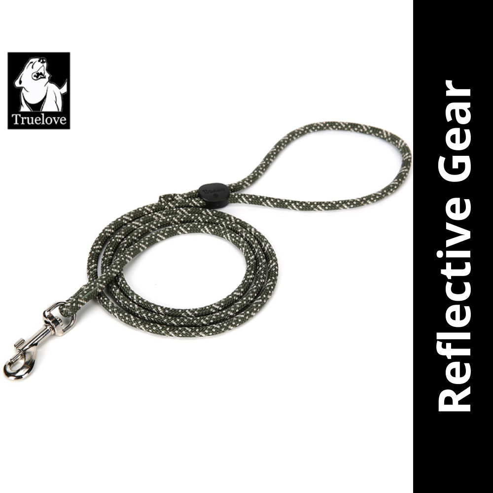 Truelove High Density Rope Webbing Leash For Dogs Black