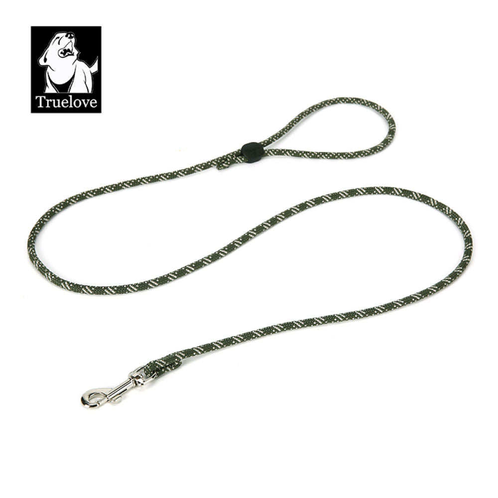 Truelove High Density Reflective Rope Webbing Leash for Dogs — side view
