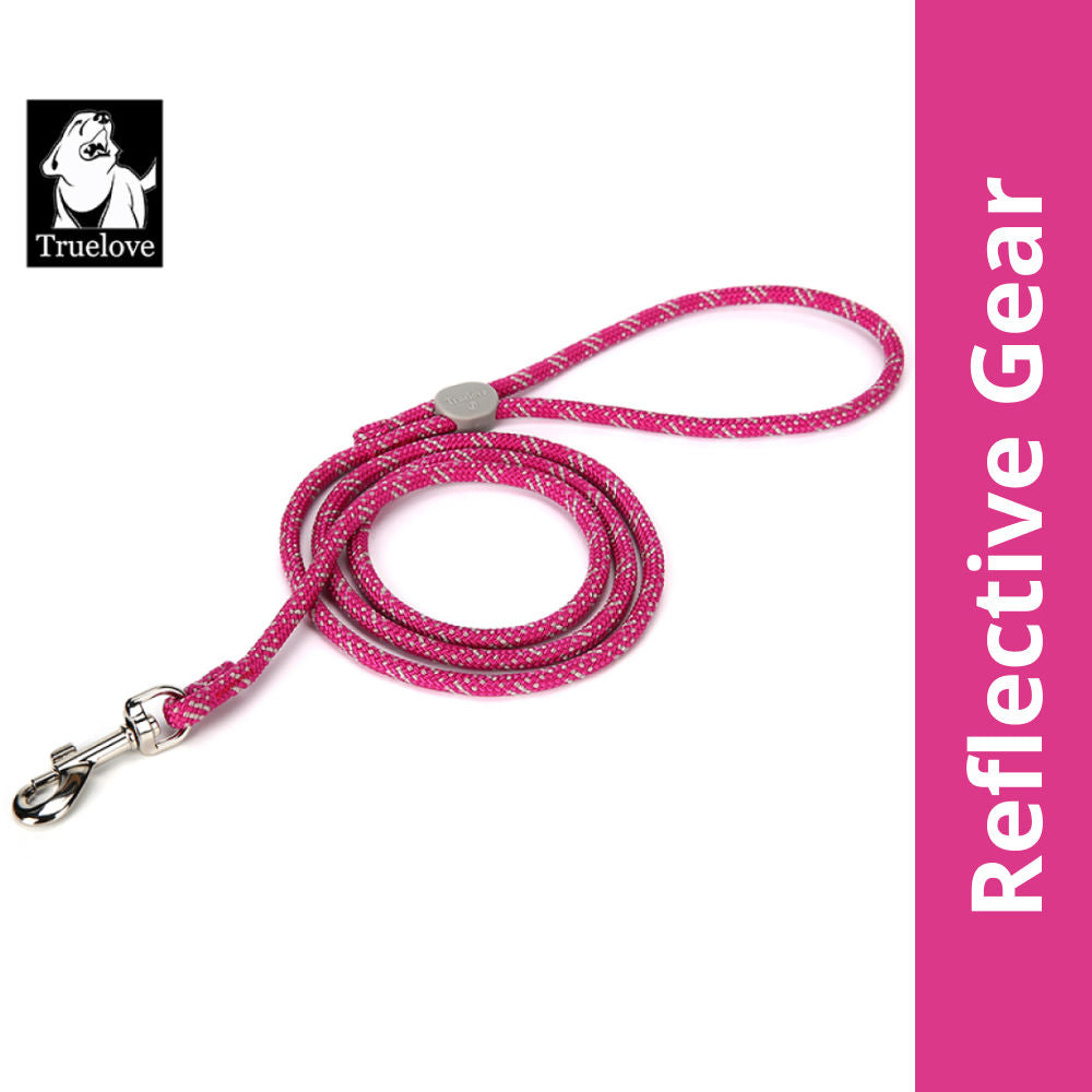 Truelove High Density Rope Webbing Leash For Dogs Fuchsia