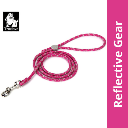 Truelove High Density Rope Webbing Leash For Dogs Fuchsia