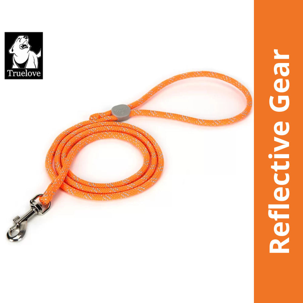 Truelove High Density Rope Webbing Leash For Dogs Orange