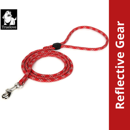 Truelove High Density Rope Webbing Leash For Dogs Red