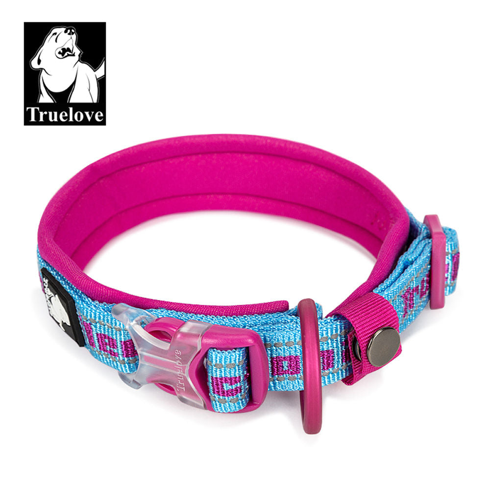 Truelove Neo Padded Collar For Dogs Blue Fuchsia