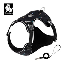 truelove-ultra-light-harness-leash-set-for-small-dogs-black XXS