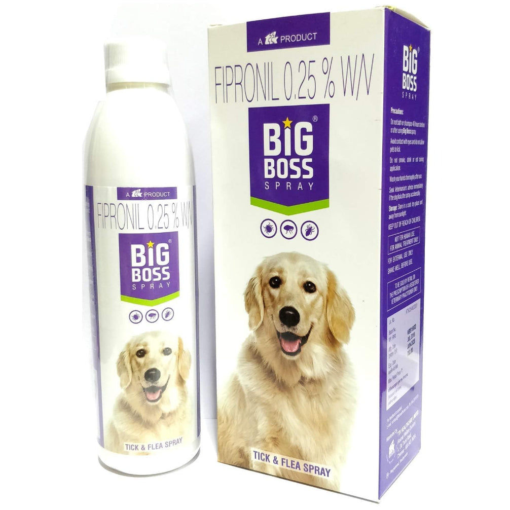 Ttk Big Boss fipronil spray Tick & Flea Control for Dogs and Cats — side view