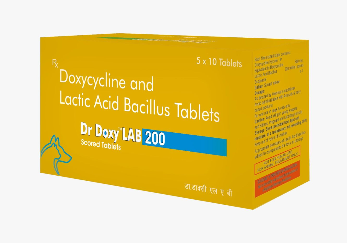 Ttk Dr Doxy Lab 200Mg Tablets For Dogs Cats Doxycycline Lactic Acid Bacillus