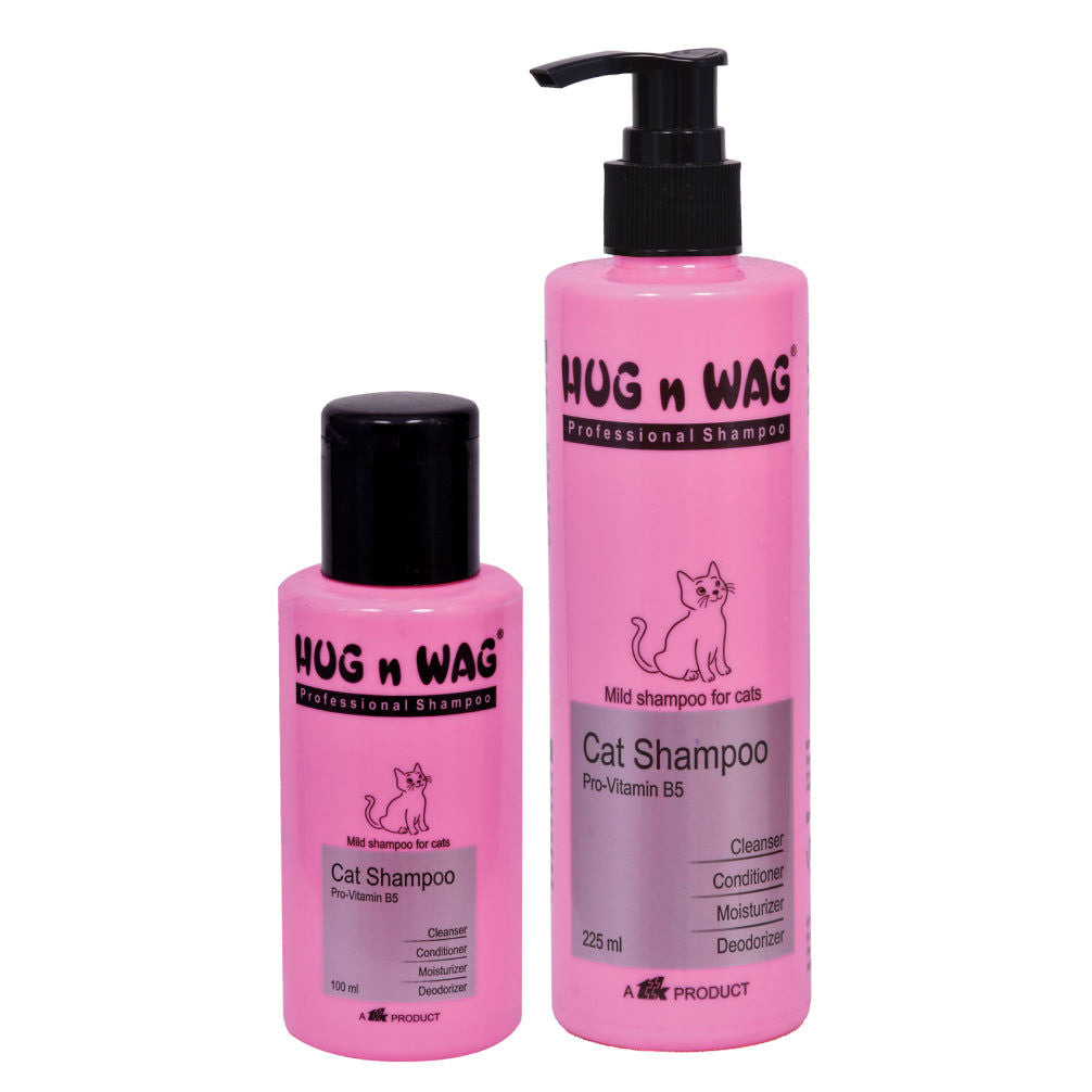 Ttk Hug n Wag Professional Mild Cat Shampoo with Pro Vitamin B5 — back view