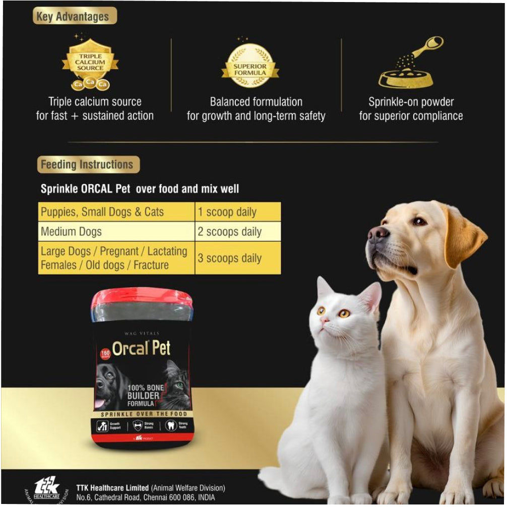 Ttk Orcal Pet Bone Builder for Dogs and Cats — side view