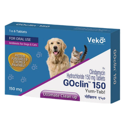 Veko Goclin 150mg (Clindamycin) Tablet for Dogs and Cats — side view