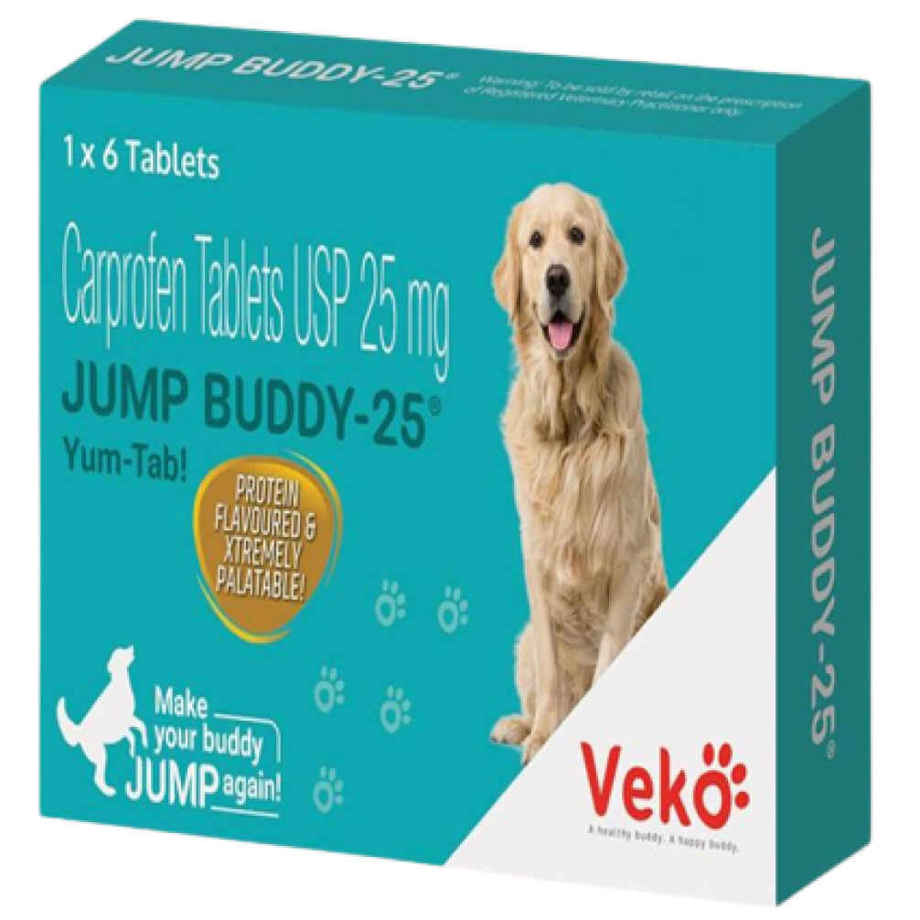 Veko Jump Buddy (Carprofen) 25mg Tablet for Dogs — back view