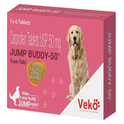 Veko Jump Buddy (Carprofen) 50mg Tablet for Dogs — side view