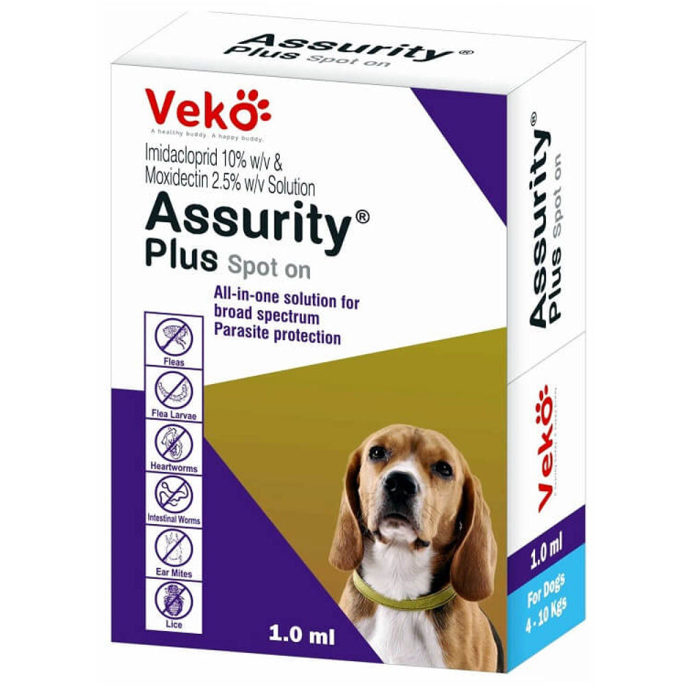 Veko Assurity Plus Tick & Flea Spot On for Dogs — side view