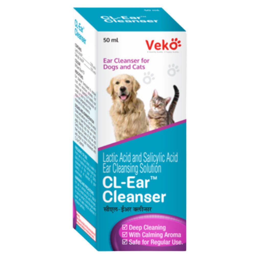 Veko CL Ear Cleanser for Dogs and Cats — side view