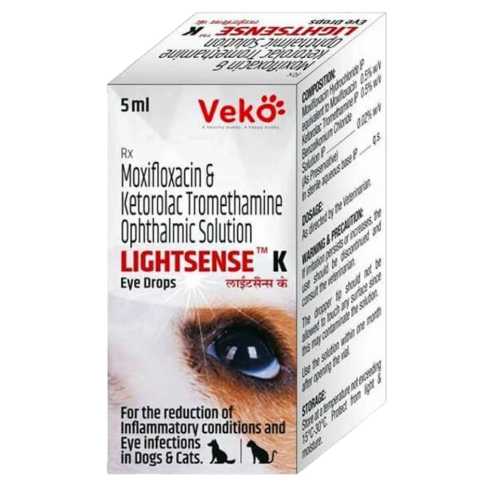 Veko Lightsense K Eye Drops For Dogs And Cats
