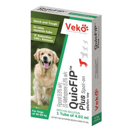 Veko QuicFIP Plus (Fipronil) Spot On for Dogs — in use