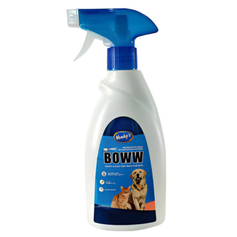 Venkys Boww No Rinse Foam & Spray for Dogs and Cats — side view