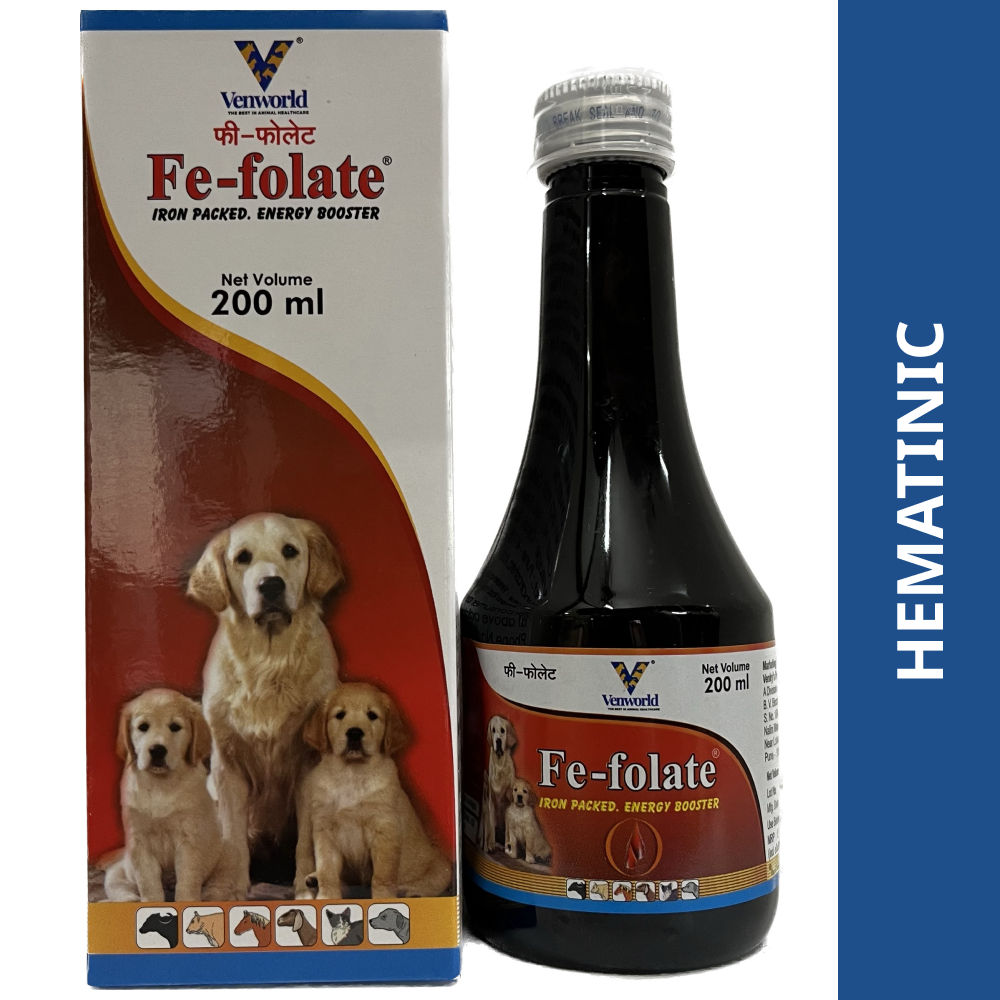 Venkys Fe Folate Syrup For Dogs And Cats