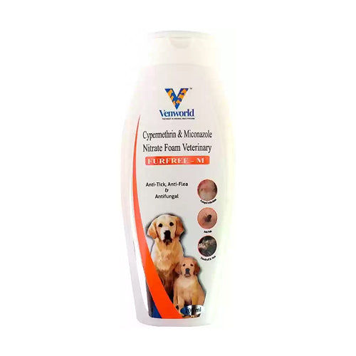 Venkys Fur Free M Anti Tick Flea And Antifungal Shampoo For Dogs