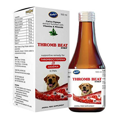 Venkys Thromb Beat Syrup — side view