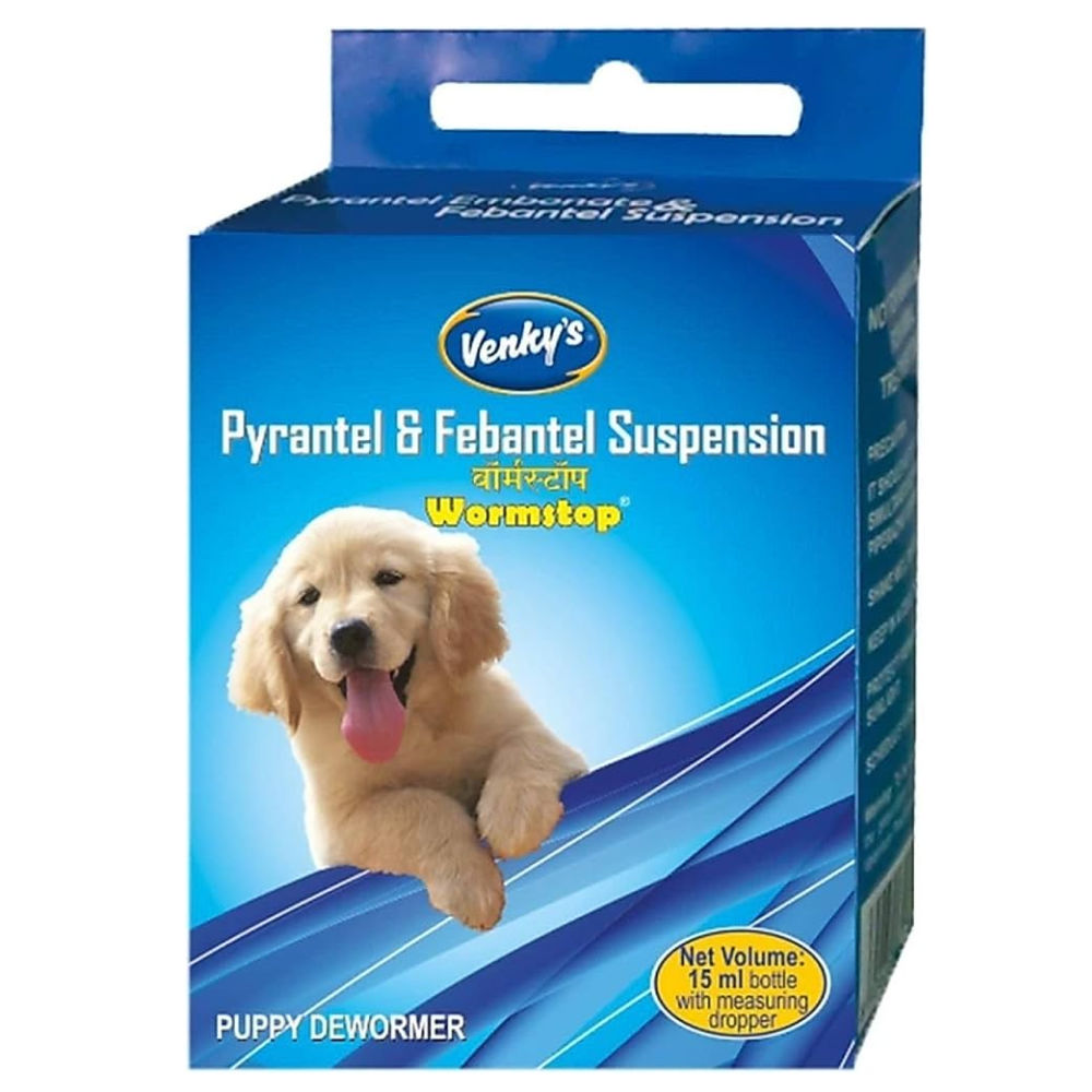Venkys Wormstop Puppy Dewormer Suspension — side view