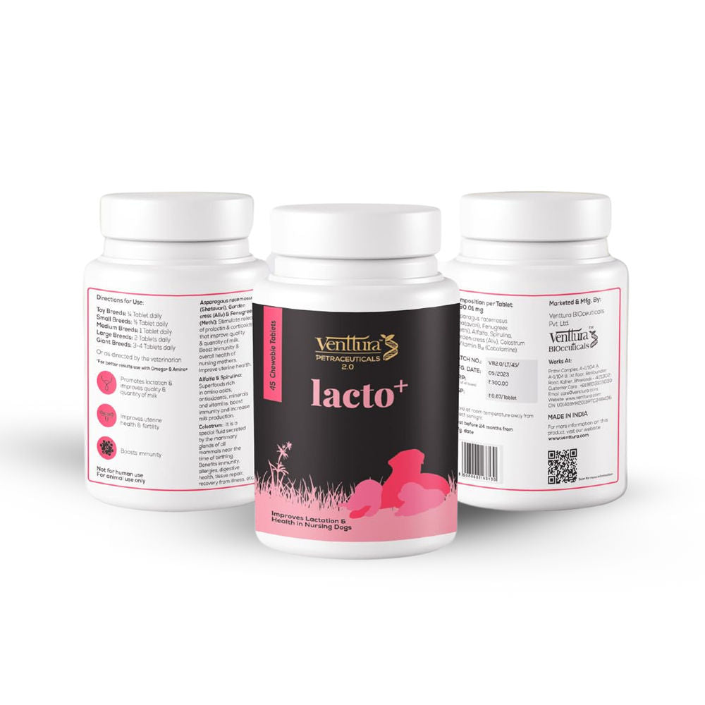 Venttura Lacto Plus Milk Boosters Chewable Tablets for Dogs — image 6