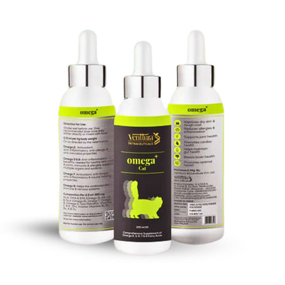 Venttura Healthy Skin Glowing Coat Omega Fatty Acid Supplement For Cats