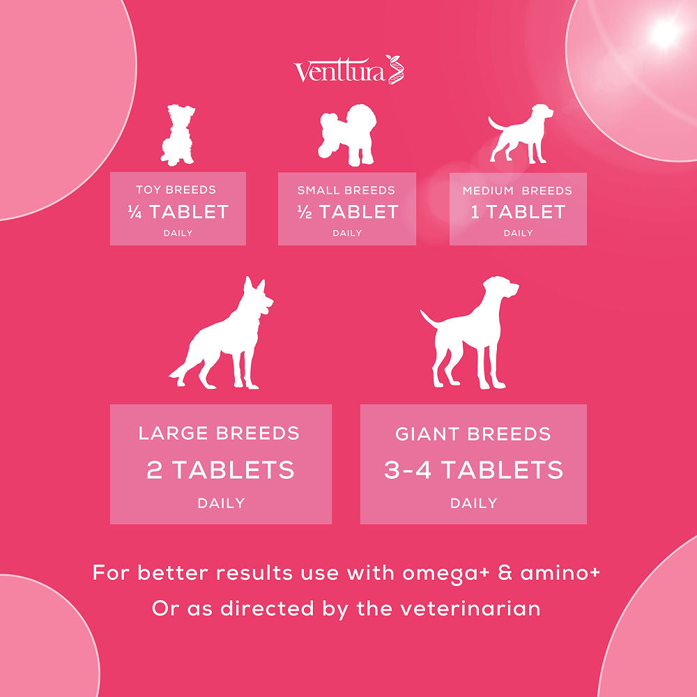 Venttura Lacto Plus Milk Boosters Chewable Tablets for Dogs — detail shot