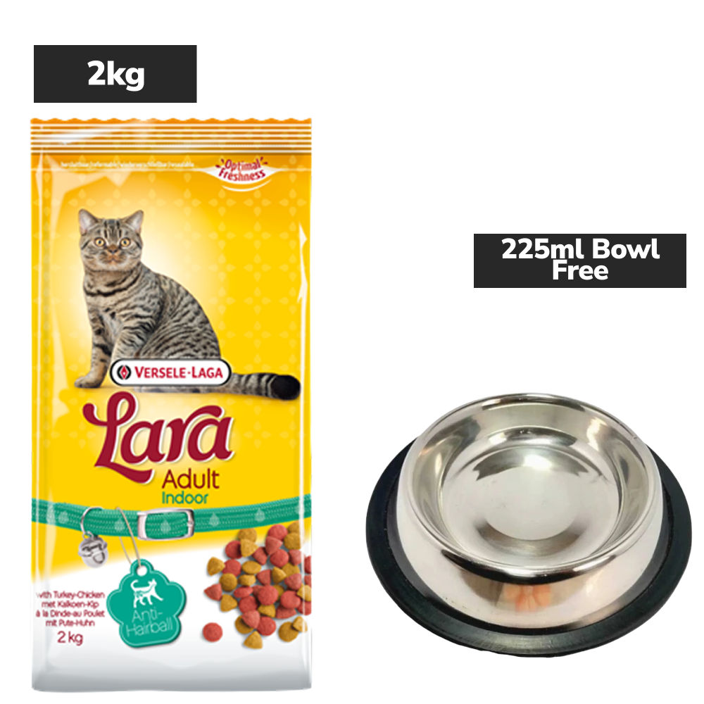 Versele Laga Lara Turkey and Chicken Indoor Adult Cat Dry Food — back view