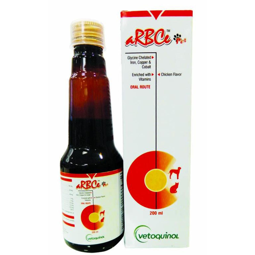Vetoquinol aRBCe Pet Syrup for Dogs & Cats — side view