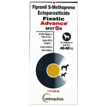 Vetoquinol Fixotic Advance (Fipronil) Tick & Flea Control Spot On for 40 to 60kg Dogs