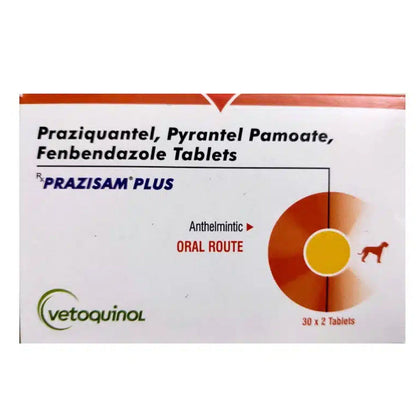 Vetoquinol Prazisam Plus Dewormer for Dogs — side view