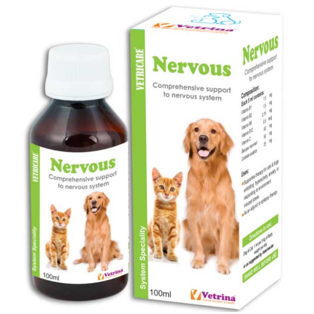 Vetricare Nervous Syrup For Dogs And Cats
