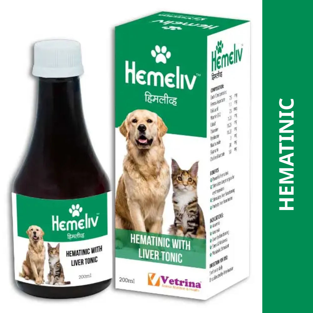 Vetrina Hemeliv Syrup for Dogs and Cats — side view