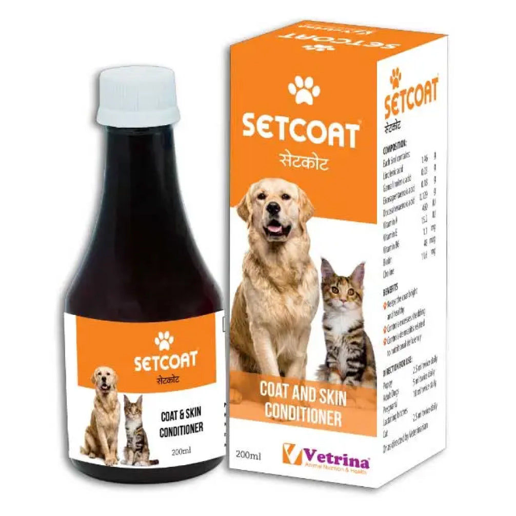 Vetrina Setcoat Syrup for Dogs and Cats — side view