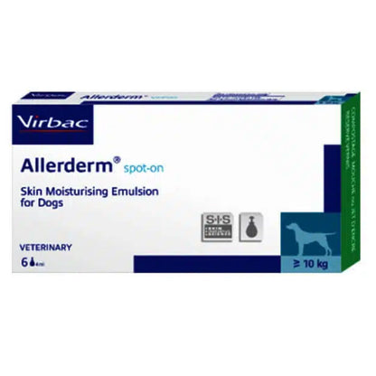 Virbac Allerderm Spot On Skin Moisturising Emulsion for Dogs — side view