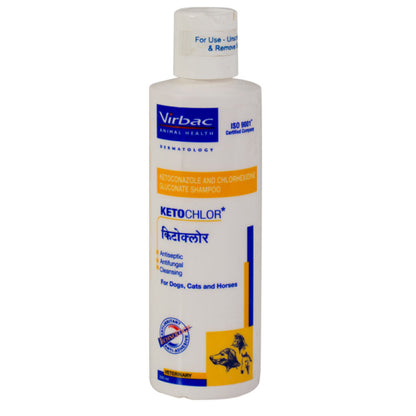 Virbac Ketochlor Shampoo Antifungal & Antiseptic for Dogs and Cats — side view