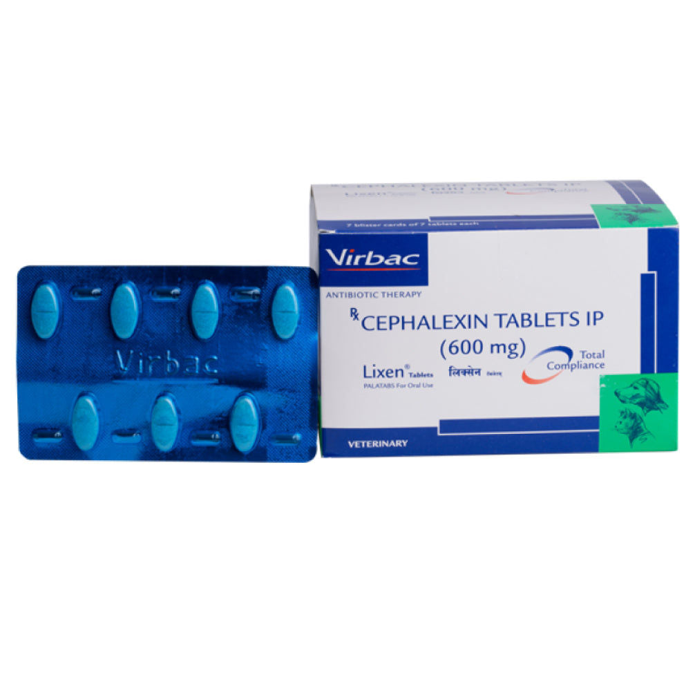 Virbac Lixen Palatab (Cephalexin) for Dogs & Cats — side view
