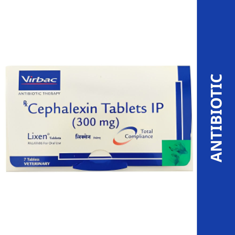 Virbac Lixen Palatab (Cephalexin) for Dogs & Cats — back view