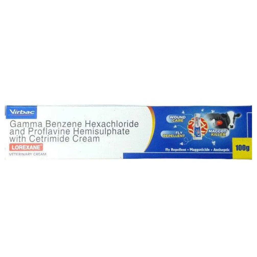 Virbac Lorexane Wound Cream for Dogs and Cats — back view