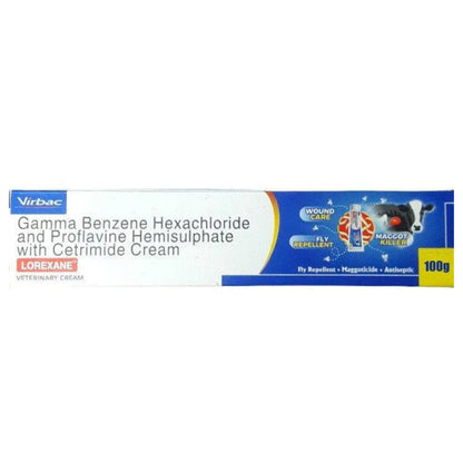 Virbac Lorexane Wound Cream for Dogs and Cats — back view