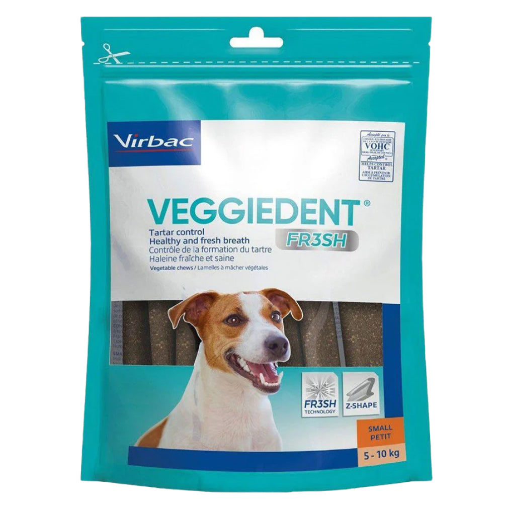 Virbac Veggiedent Dental Chew For Small Dogs — side view