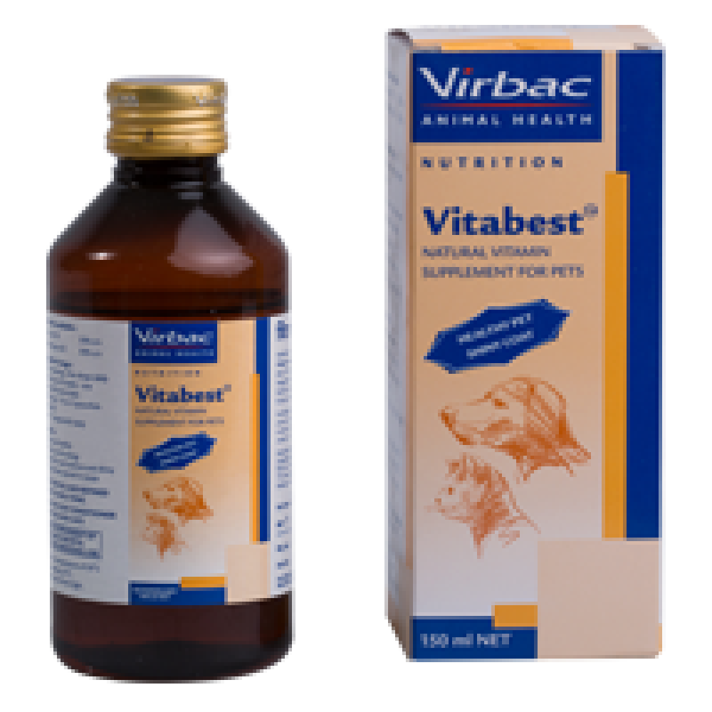 Virbac Vitabest Multi Vitamin Supplement for Dogs and Cats — back view