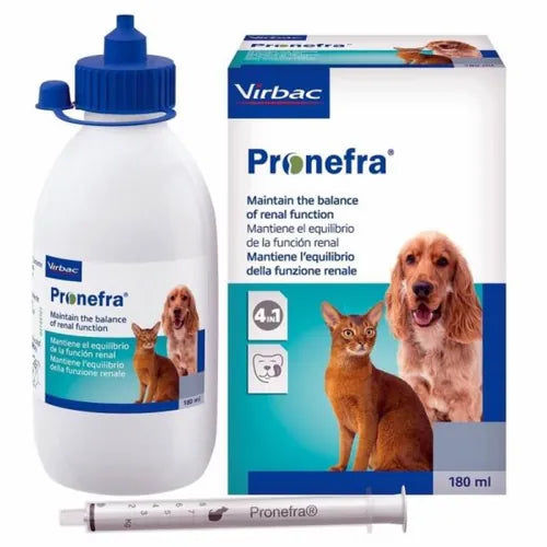 Virbac Pronefra Syrup for Dogs & Cats — in use