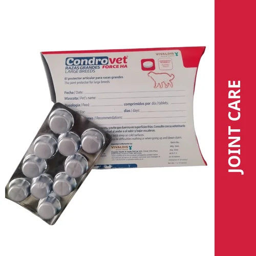 Vivaldis Condrovet Large Joint Support tablet for Dogs — back view
