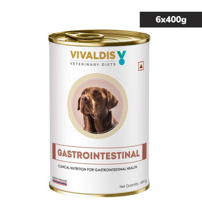 Vivaldis V Diet Gastrointestinal Dog Wet Food — in use