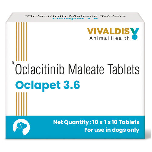 Vivaldis Oclapet (Oclacitinib) 3.6 mg Tablets for Dogs — side view