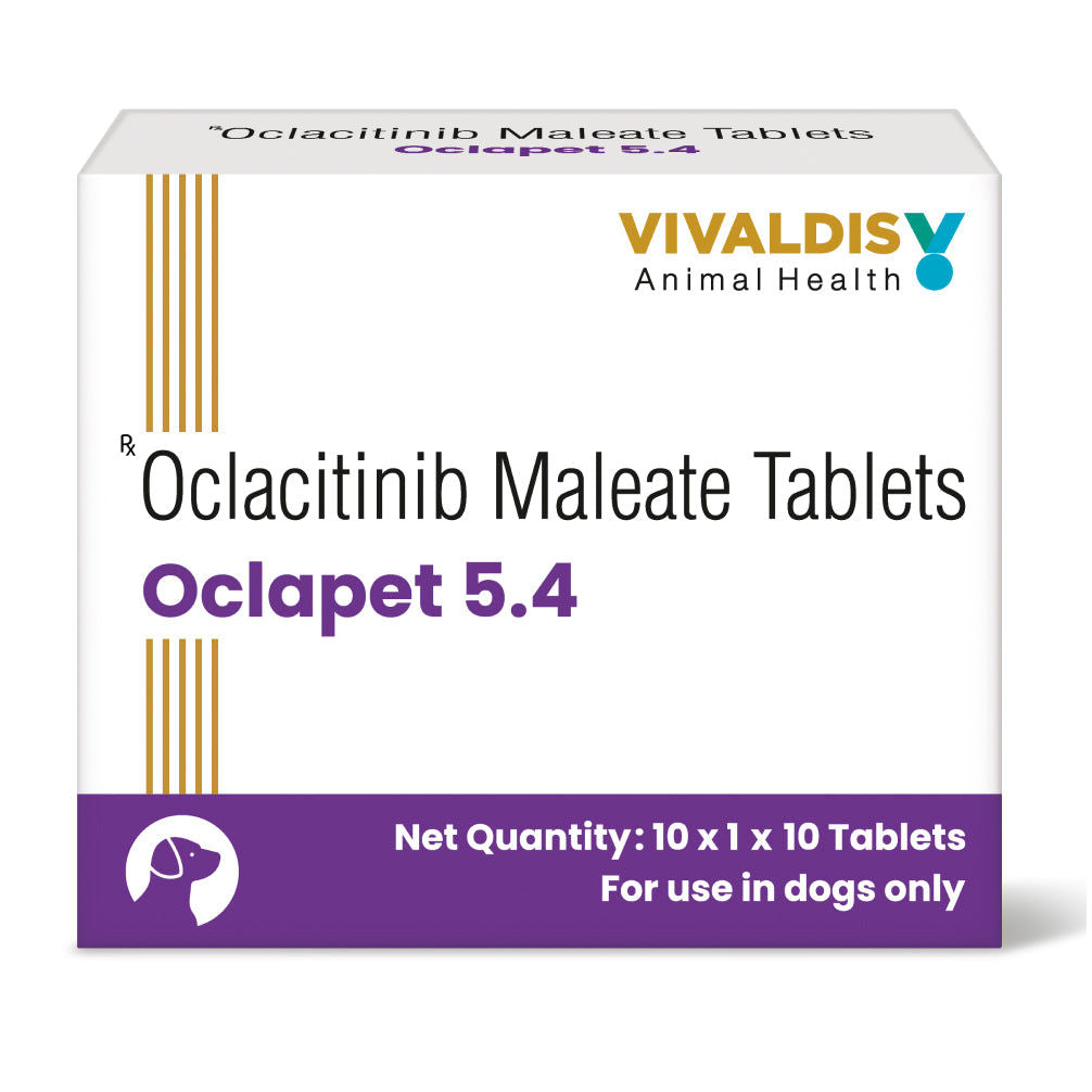 Vivaldis Oclapet (Oclacitinib) 5.4 mg Tablets for Dogs — back view