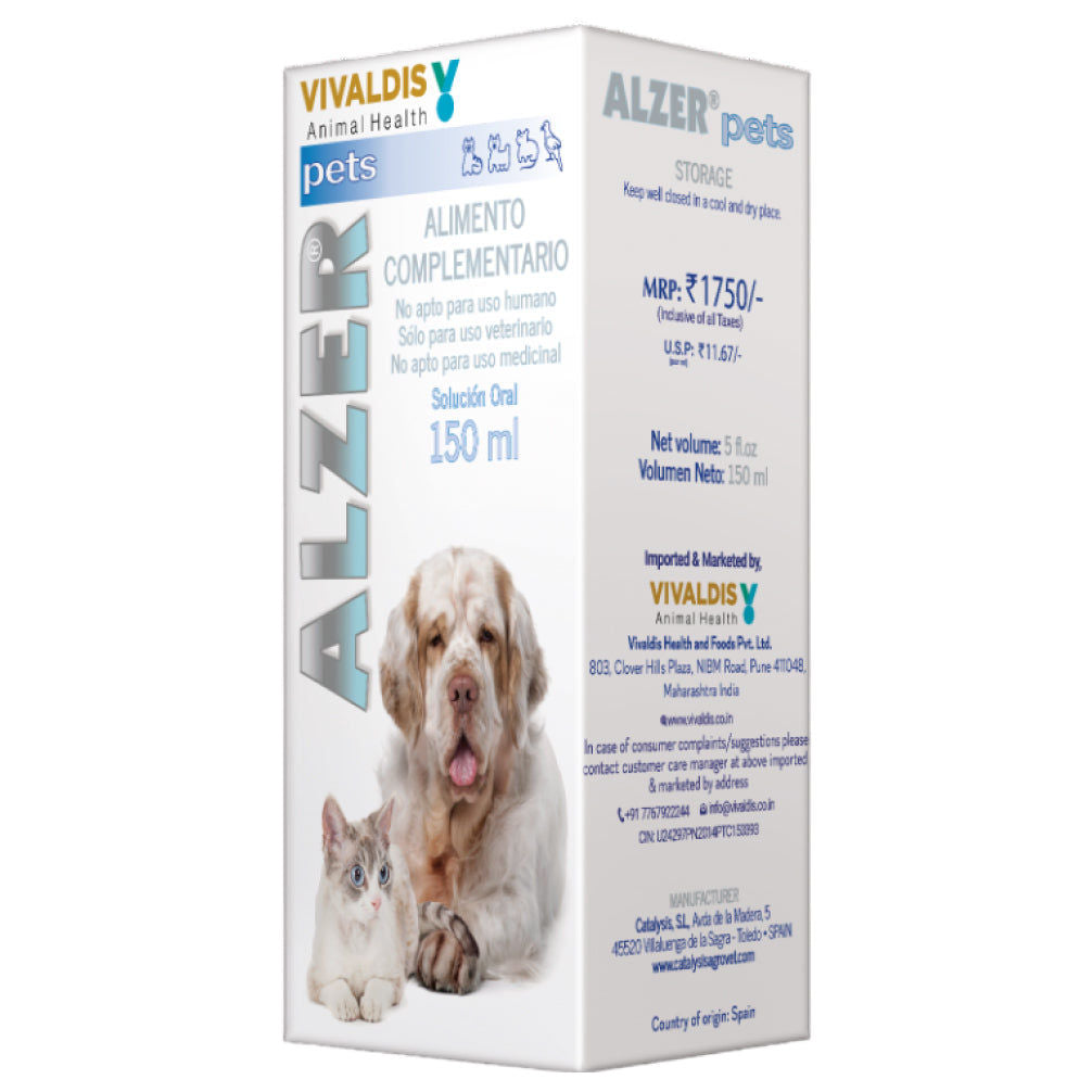 Vivaldis Alzer Syrup For Dogs And Cats 150Ml - Image 3