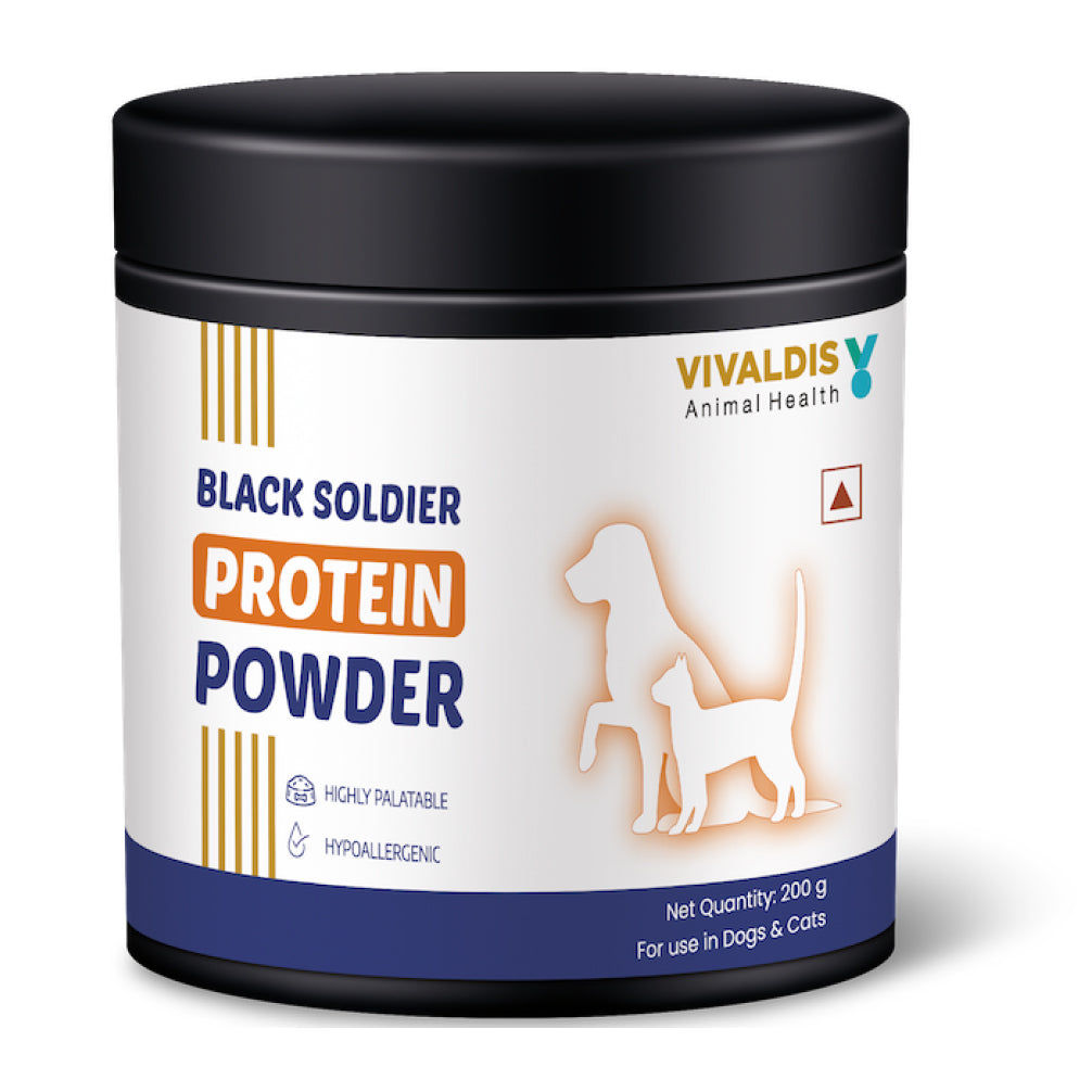 Vivaldis Black Soldier Protein Powder For Dogs And Cats 200G