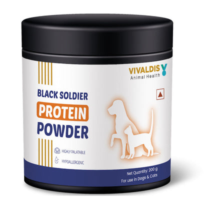 Vivaldis Black Soldier Protein Powder For Dogs And Cats 200G